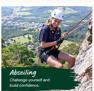 AI-generated Scout abseiling